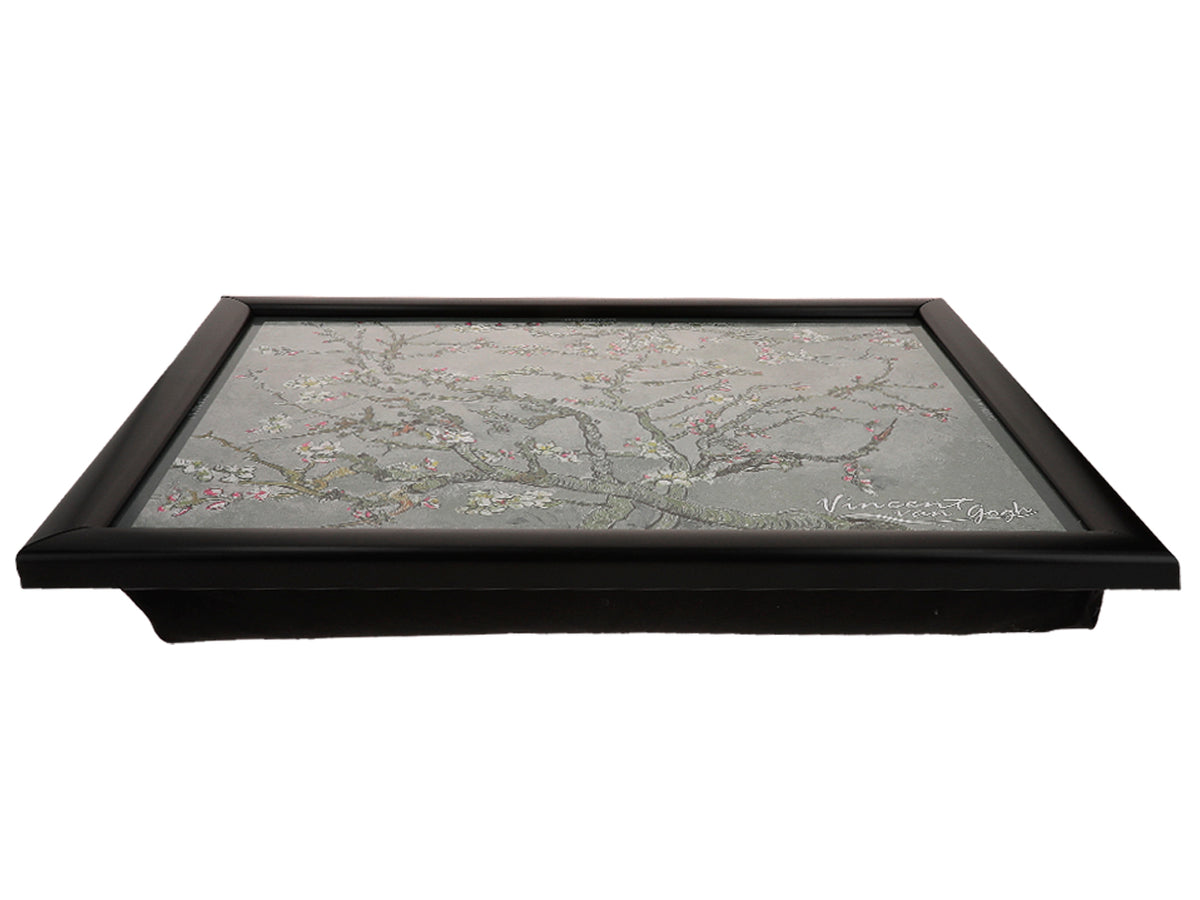 Suport pentru laptop V. van Gogh, Migdal înflorit, gri, 30.5x40.5cm, cu posibilitate de personalizare prin gravură