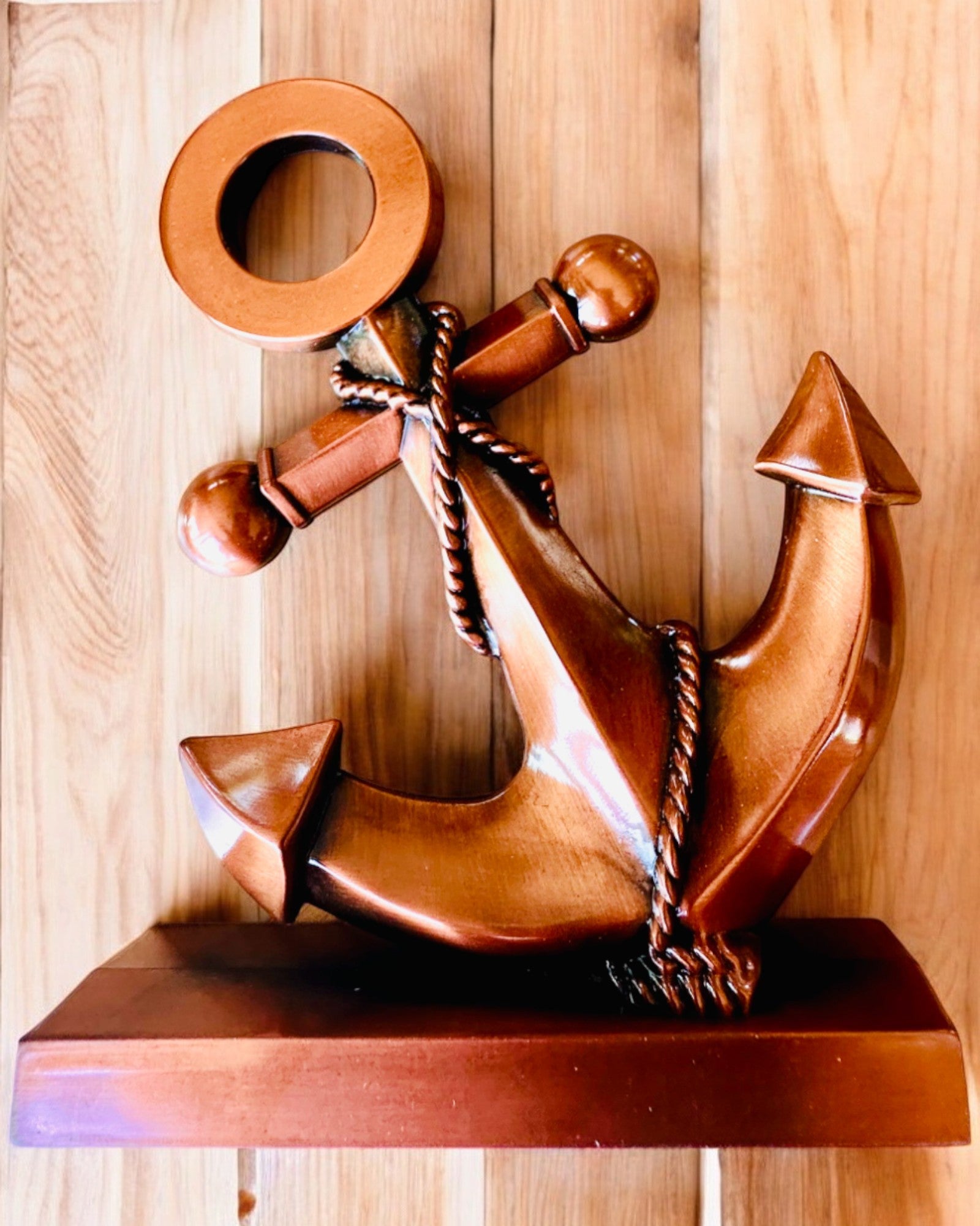 Ancoră Decorativă din Aluminiu - Decorațiune Elegantă cu Posibilitate de Gravare - 3 variante de culoare