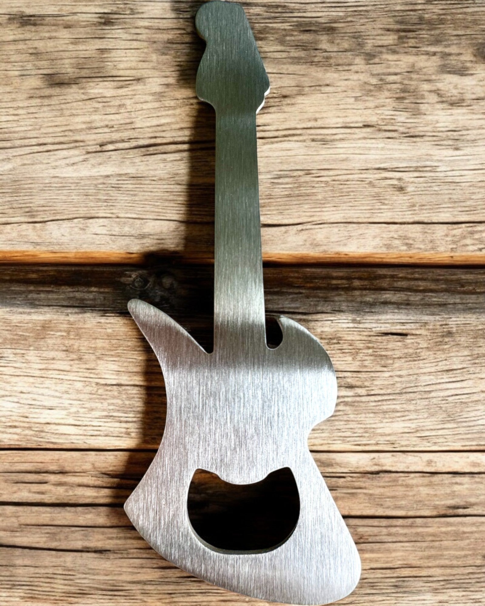 Deschizător de sticle Chitară Rock'n'Open, 2 variante, personalizare cu gravură pentru cadou