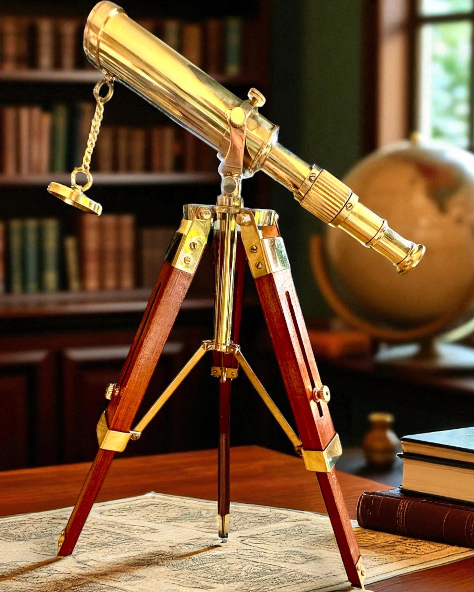 Lunetă Celestial pe suport de lemn 41 cm, posibilitate de personalizare cu gravură cadou