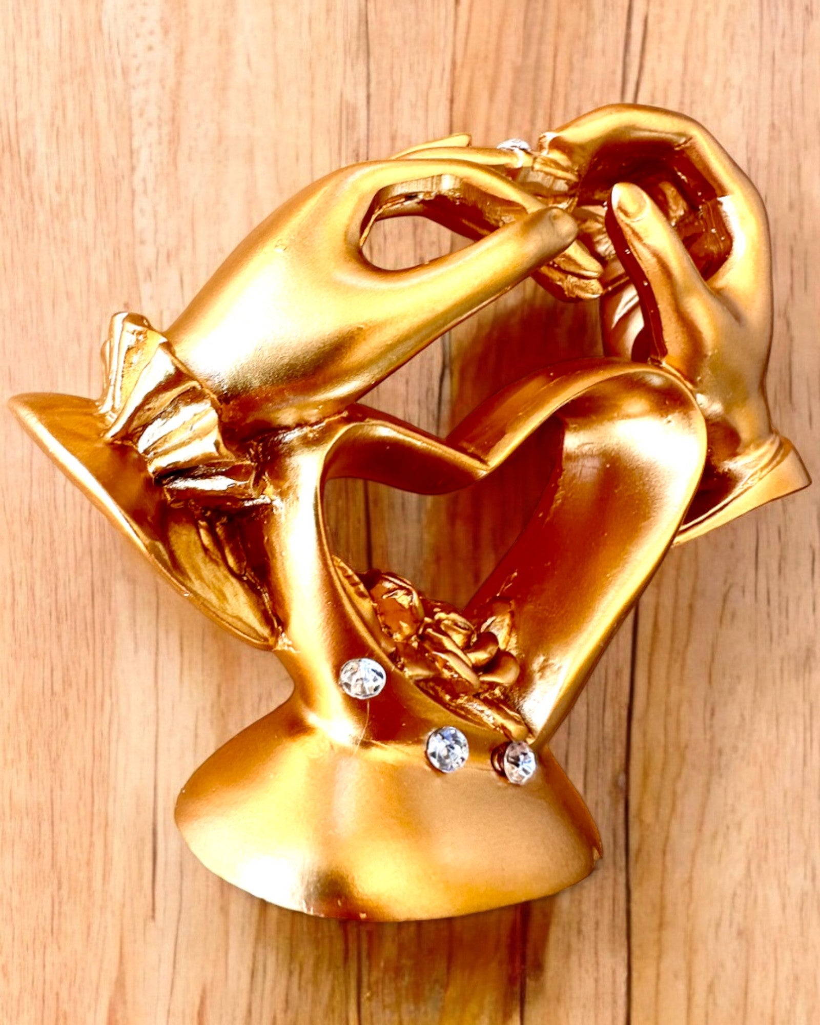 Figurină "Atingerea Dragostei" 10 cm înălțime, cu Opțiune de Gravare pentru cadou