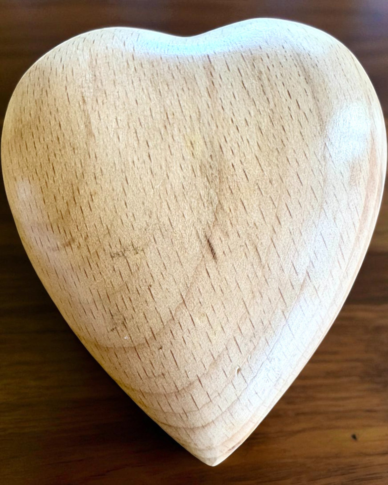 Drewniane serce, 9 cm szkatułka na Sekretne Uczucie, możliwość personalizacji grawerem na prezent