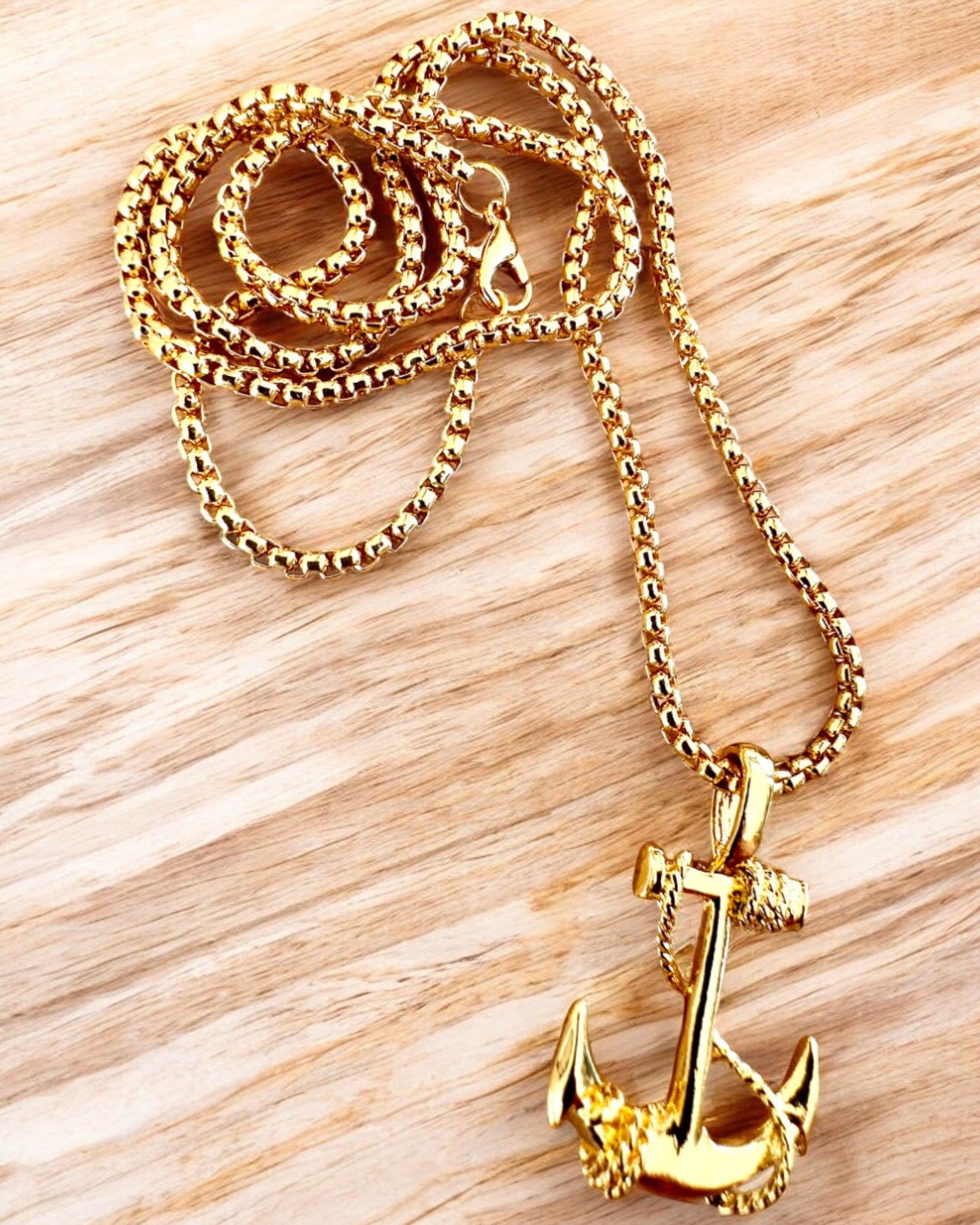 Ancoră a Determinării, Amulet Marin, colier, posibilitate de personalizare cu gravură pentru cadou, 3 variante la alegere