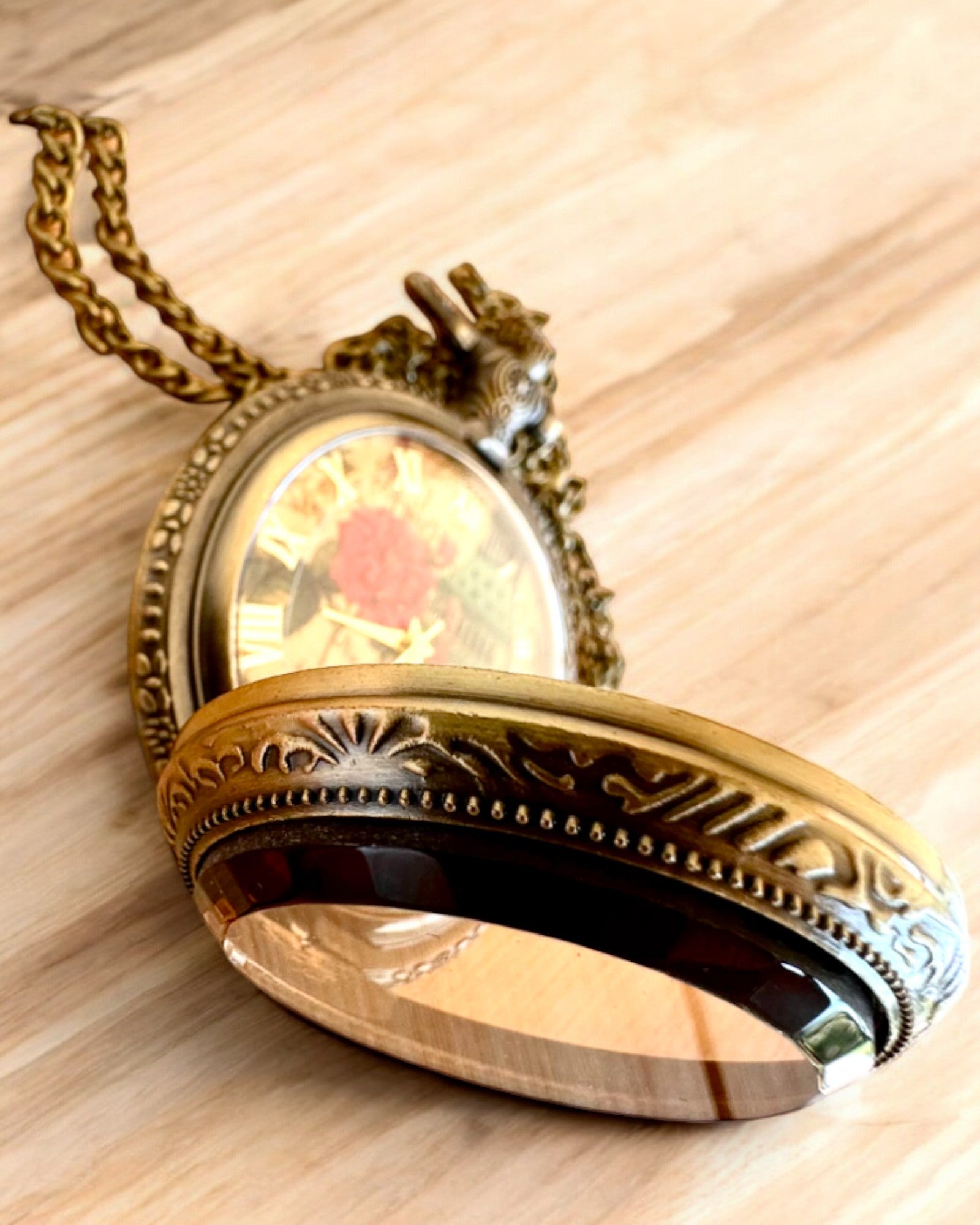 Ceas de buzunar "Vintage Charm" personalizare cu gravură pentru cadou