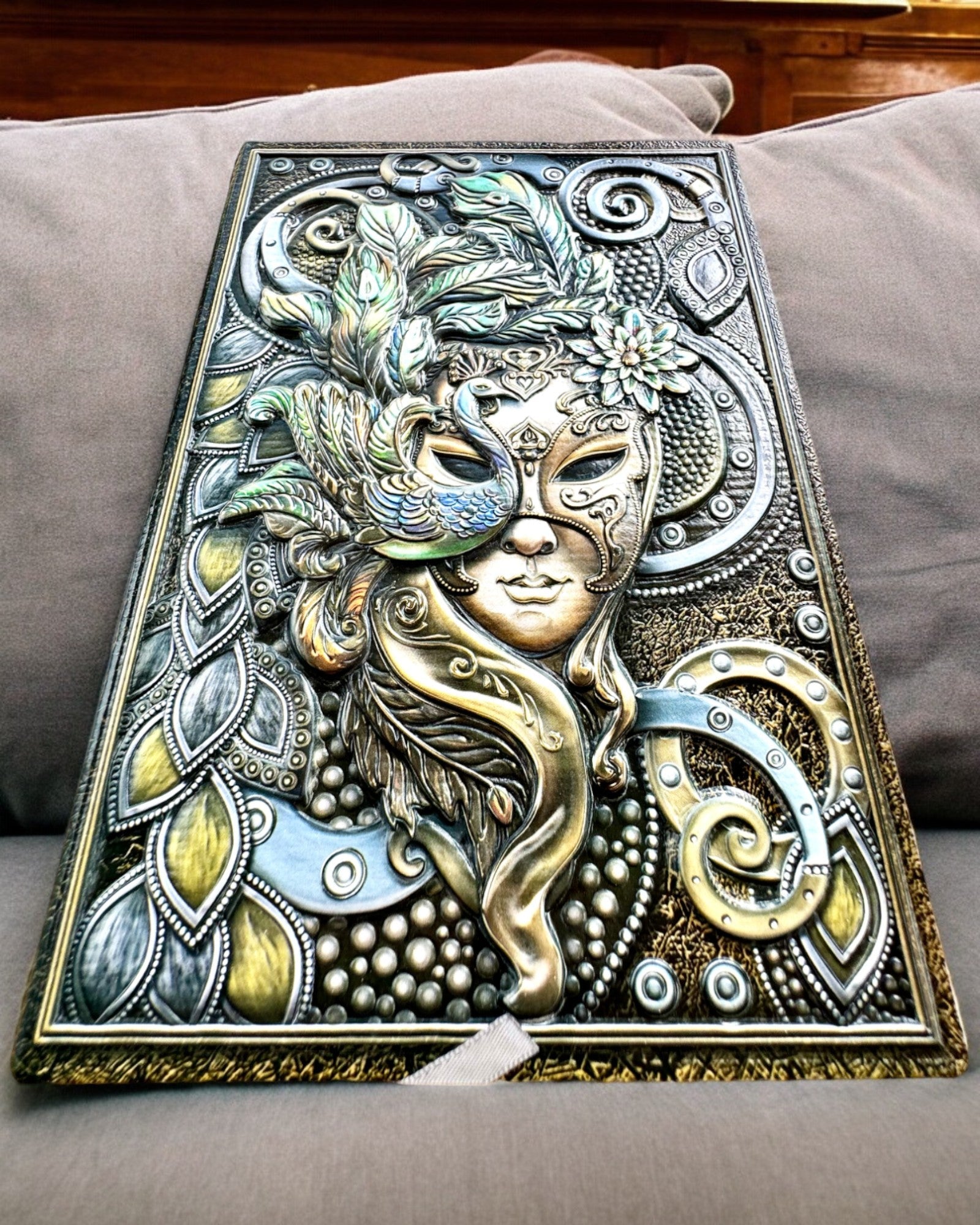 Notes artistic, notatnik maskarada - A5, personalizare cu gravură pentru cadou