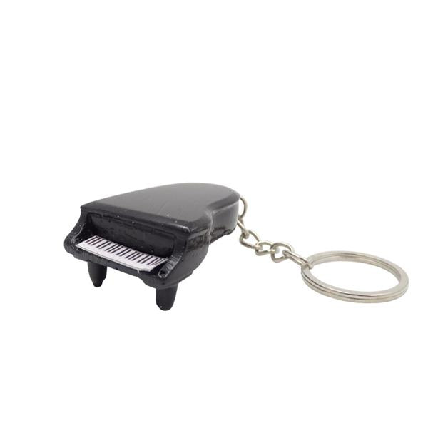 Breloc de colecție pian clasic ECK-0863 cu gravură personalizată – accesoriu elegant negru, cadou pentru iubitorii de muzică clasică și pianiști