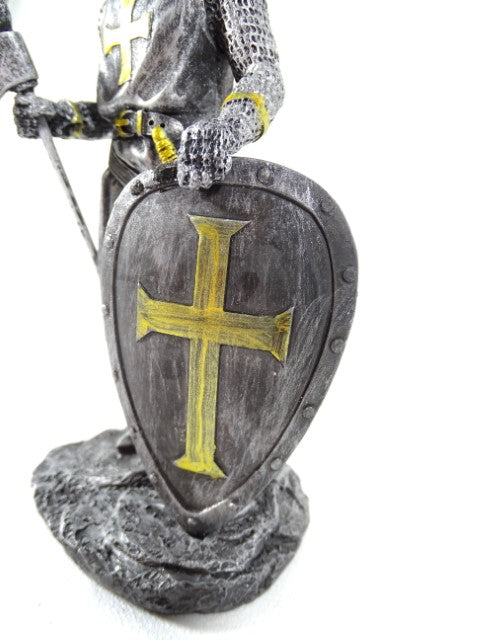 Figurină cavaler - cruciat 18cm, cu posibilitate de personalizare prin gravură