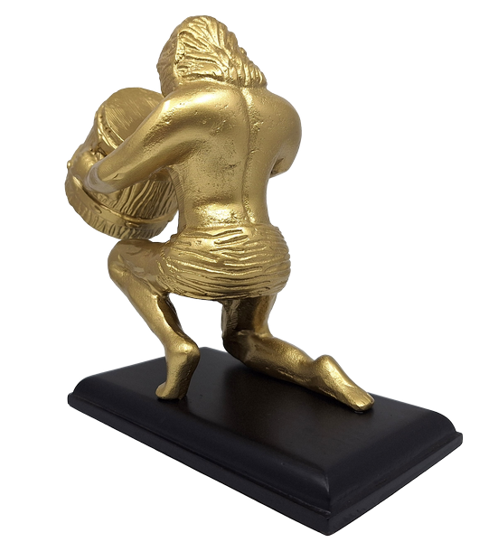 Złota figurka dekoracyjna Wodnik AQU2 z możliwością personalizacji grawerem, idealny prezent na każdą okazję, wysokość 18 cm, elegancki design z aluminium