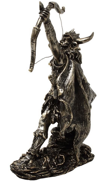 Figurină decorativă Viking MC-23142 cu posibilitate de personalizare prin gravură, înălțime 19,5 cm, polirășină, ideală pentru cadou