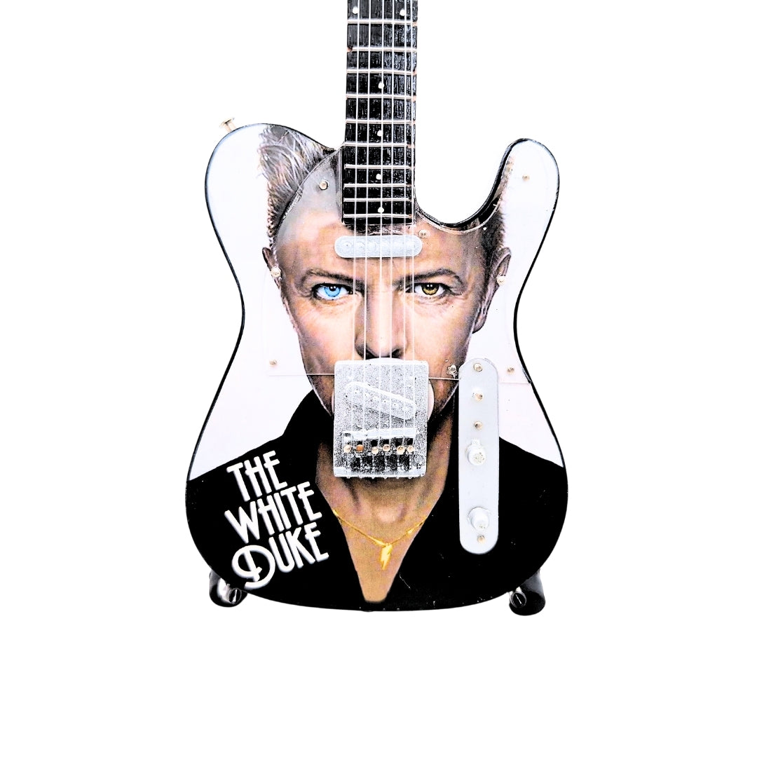 Mini Gitara Kolekcjonerska David Bowie MGT-8976 z Grawerem