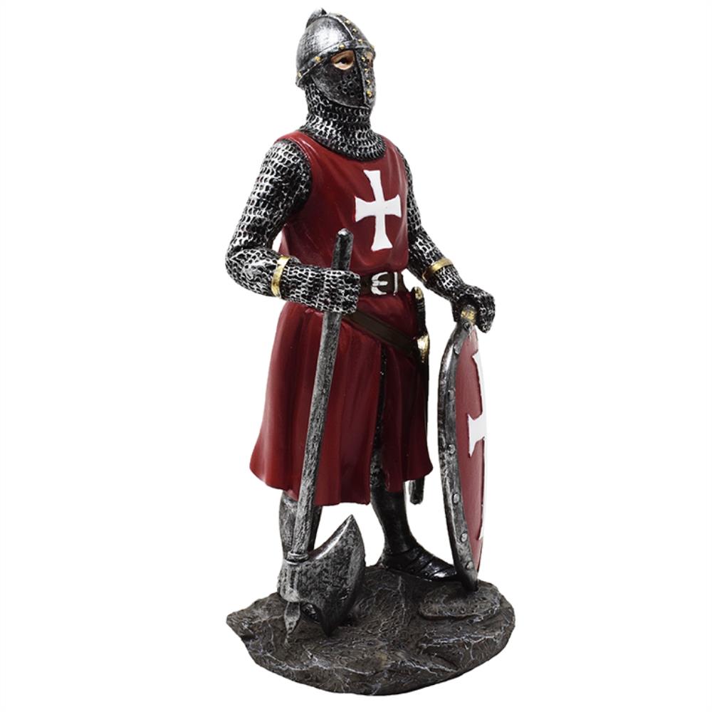 Figurka Rycerza Krzyżowca 18,5 cm z Polyresinu z możliwością personalizacji grawerem