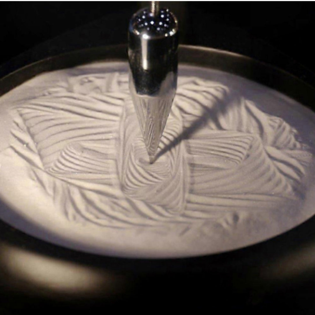 Pendul cu nisip Sand Pendulum cu gravură - decorațiune inspirațională 38cm cu nisip cinetic