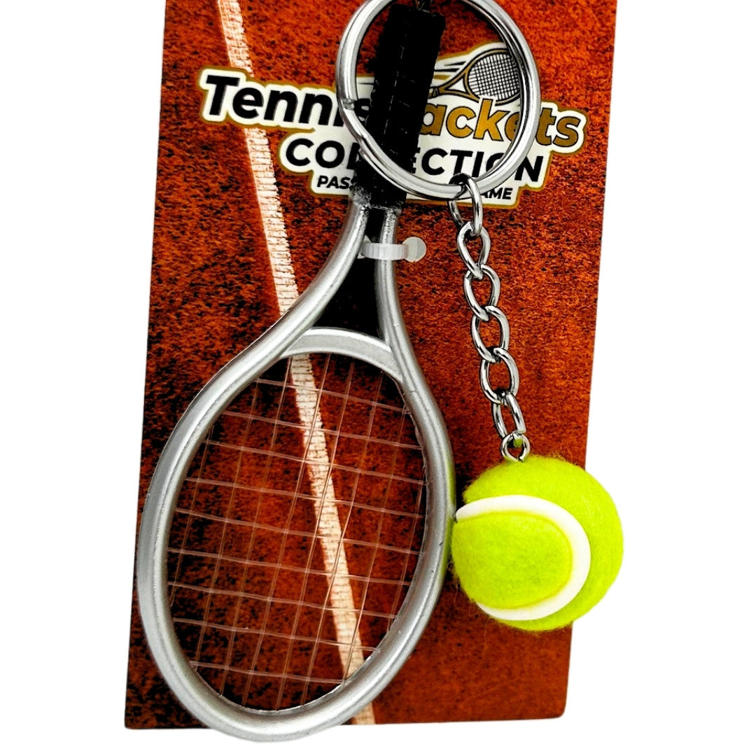 Breloc sportiv pentru chei rachetă de tenis cu posibilitate de gravare