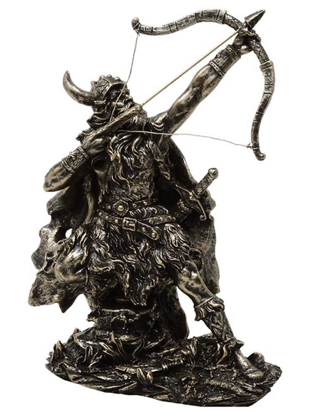 Figurină decorativă Viking MC-23142 cu posibilitate de personalizare prin gravură, înălțime 19,5 cm, polirășină, ideală pentru cadou
