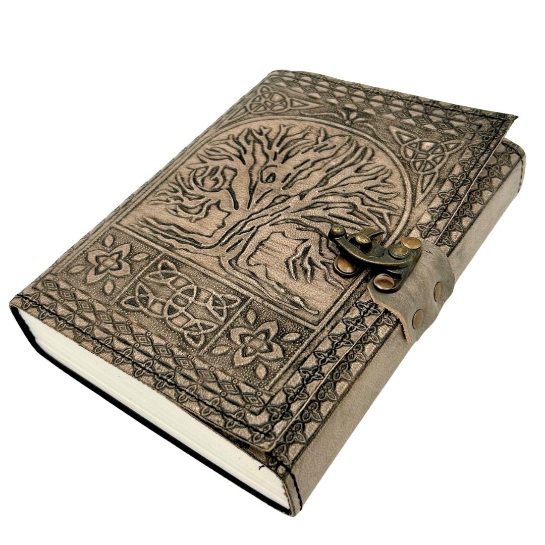Jurnal din piele retro Arborele Vieții cu gravură