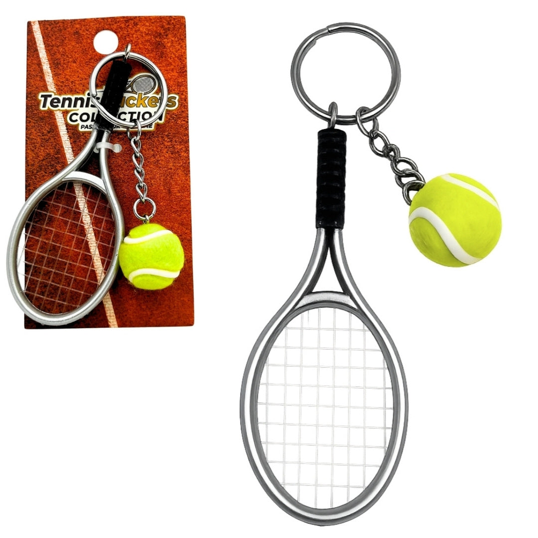 Breloc sportiv pentru chei rachetă de tenis cu posibilitate de gravare