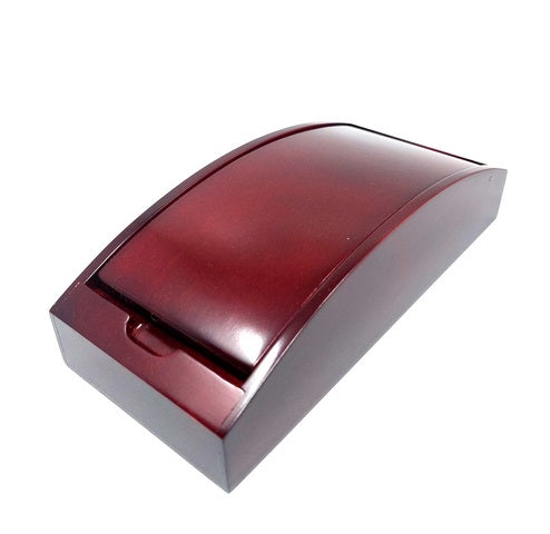 Cutie personalizată din lemn 21 x 9 x 5,5 cm, de culoare vișinie