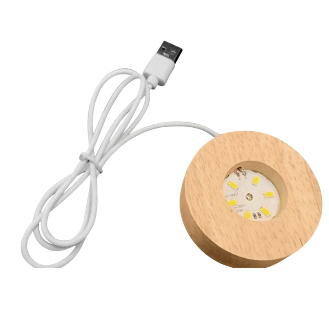 Glob de sticlă 3D Luna, cu gravură