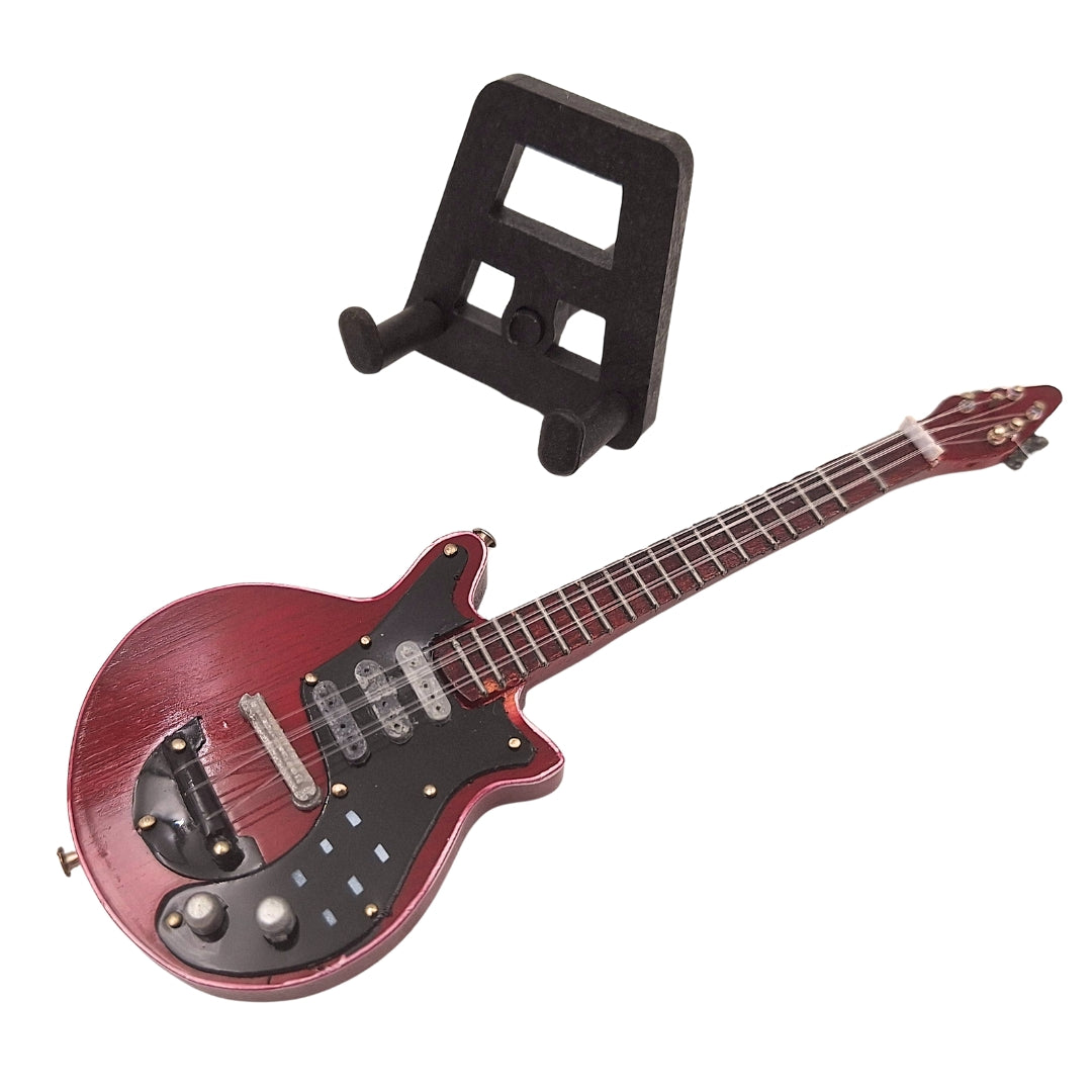 Mini chitară 15cm în stil Brian May, cu posibilitate de personalizare prin gravură