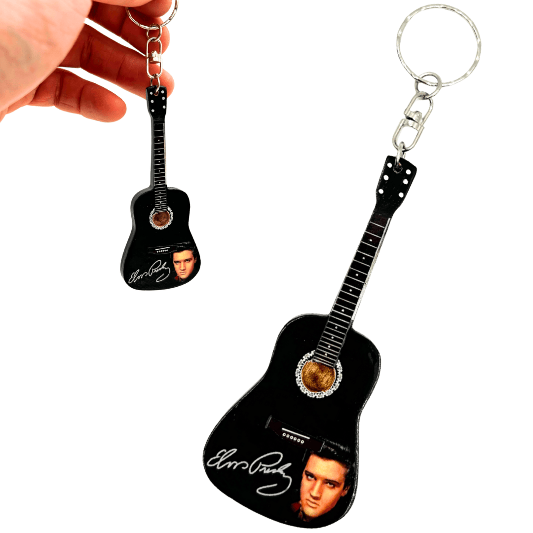 Breloc chitară Elvis Presley Tribute cu gravură