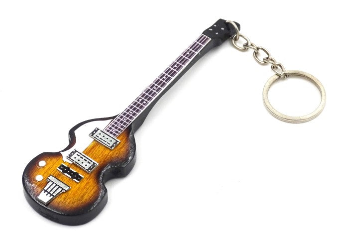 Breloc pentru chei în formă de chitară bas The Beatles