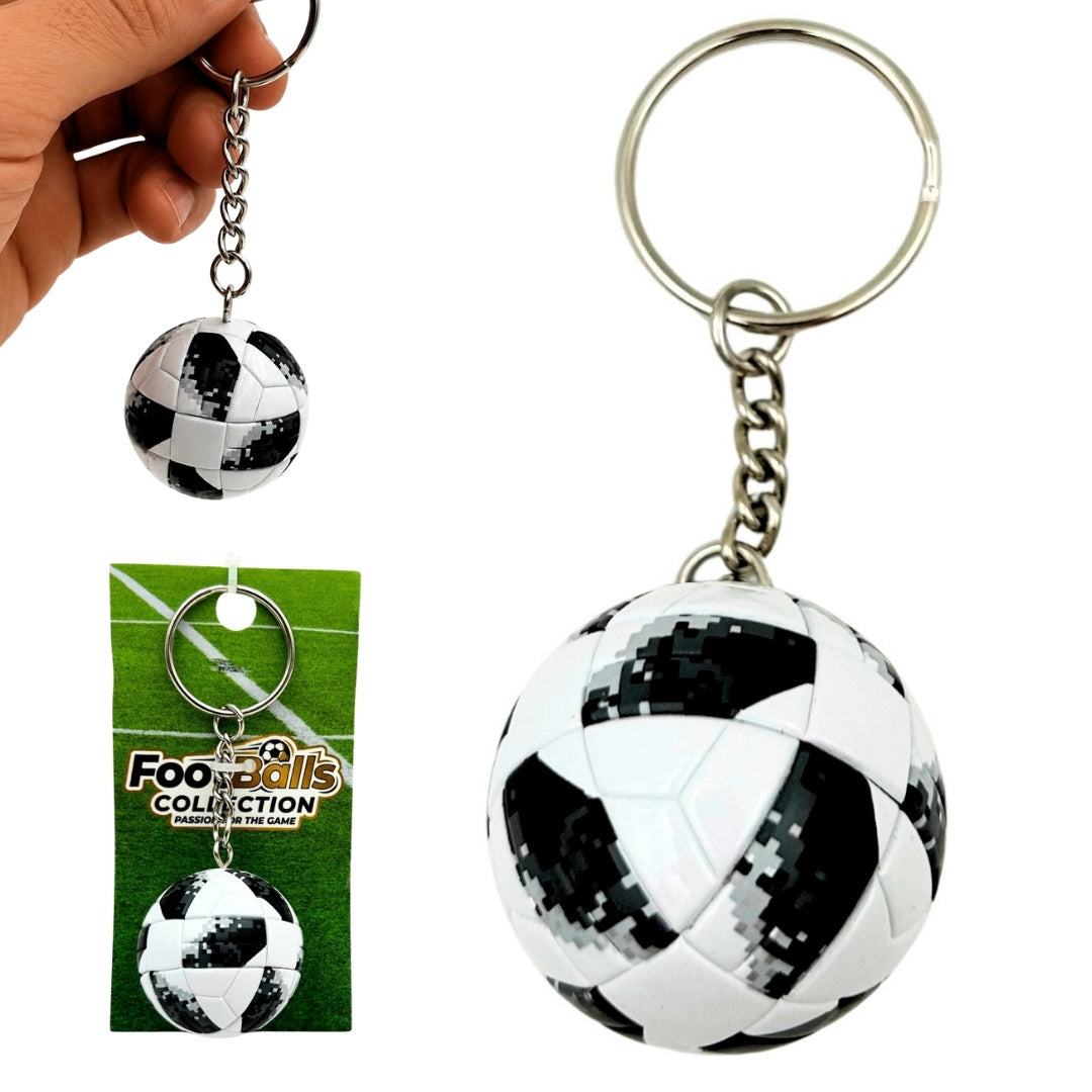 Breloc sportiv pentru chei fotbal cu gravură personalizată