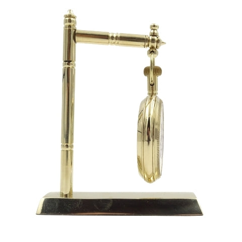 Ceas marinăresc de birou din alamă NC2126, cu posibilitate de gravare, înălțime 12 cm, cadou ideal pentru iubitorul de navigație, cu motiv de ancoră și velier