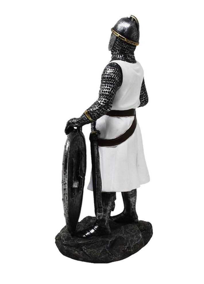 Figurină Cavaler Templier 18,5 cm din poliresină, cu posibilitate de personalizare prin gravură