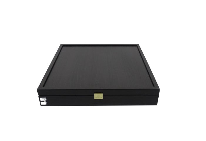 Șah exclusiv din alamă Staunton S32BLA 28x28cm, cu posibilitate de personalizare prin gravură