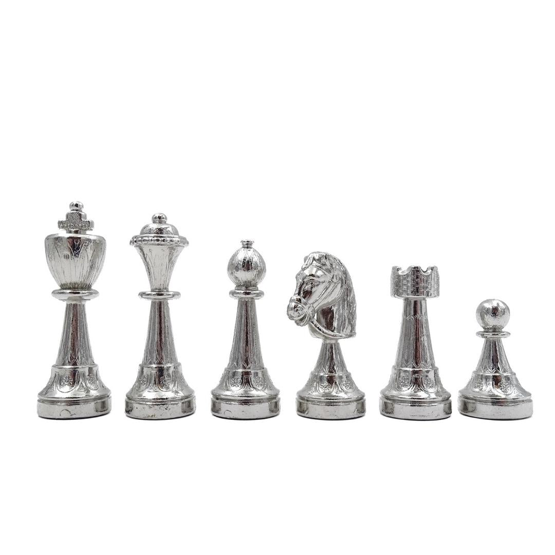 Șah exclusiv Italfama din metal placat cu aur 53x53 cm cu posibilitate de personalizare prin gravură