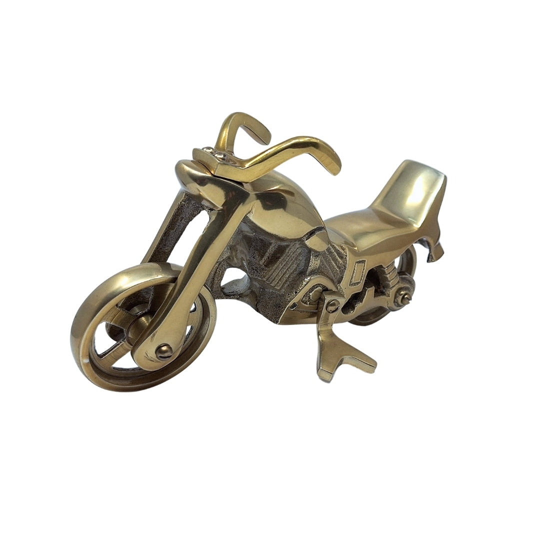 Model de motocicletă N-2784 cu posibilitate de personalizare prin gravură – alamă antică, 23 x 14 cm