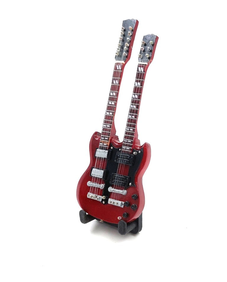 Mini chitară 15cm BMG-020 în stil Jimmy Page, cu posibilitate de personalizare prin gravură