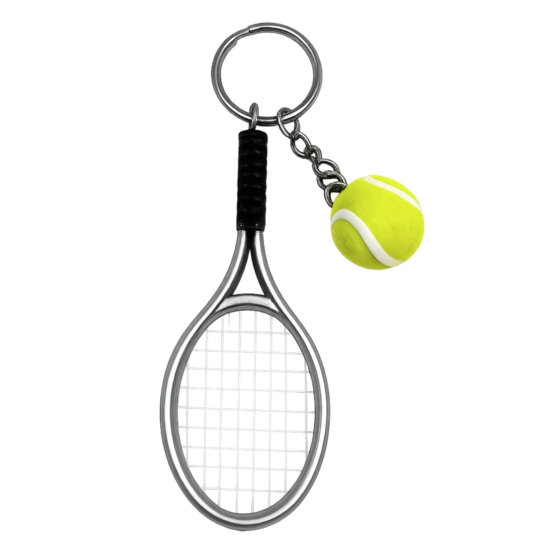 Breloc sportiv pentru chei rachetă de tenis cu posibilitate de gravare
