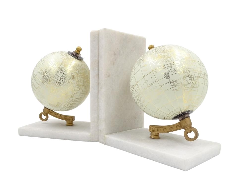 Suporturi de carte din marmură globuri GLB-85 cu gravură