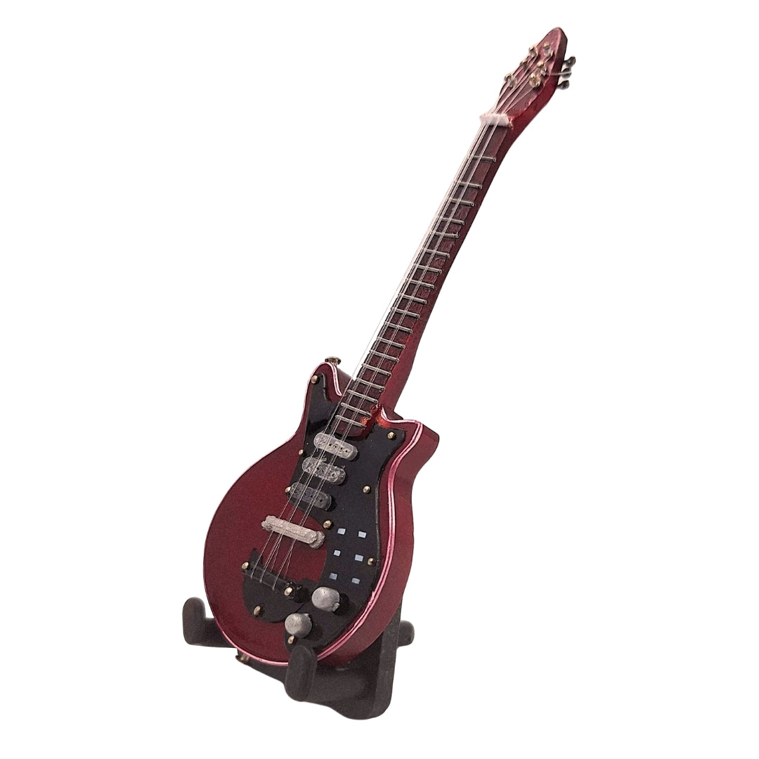 Mini chitară 15cm în stil Brian May, cu posibilitate de personalizare prin gravură