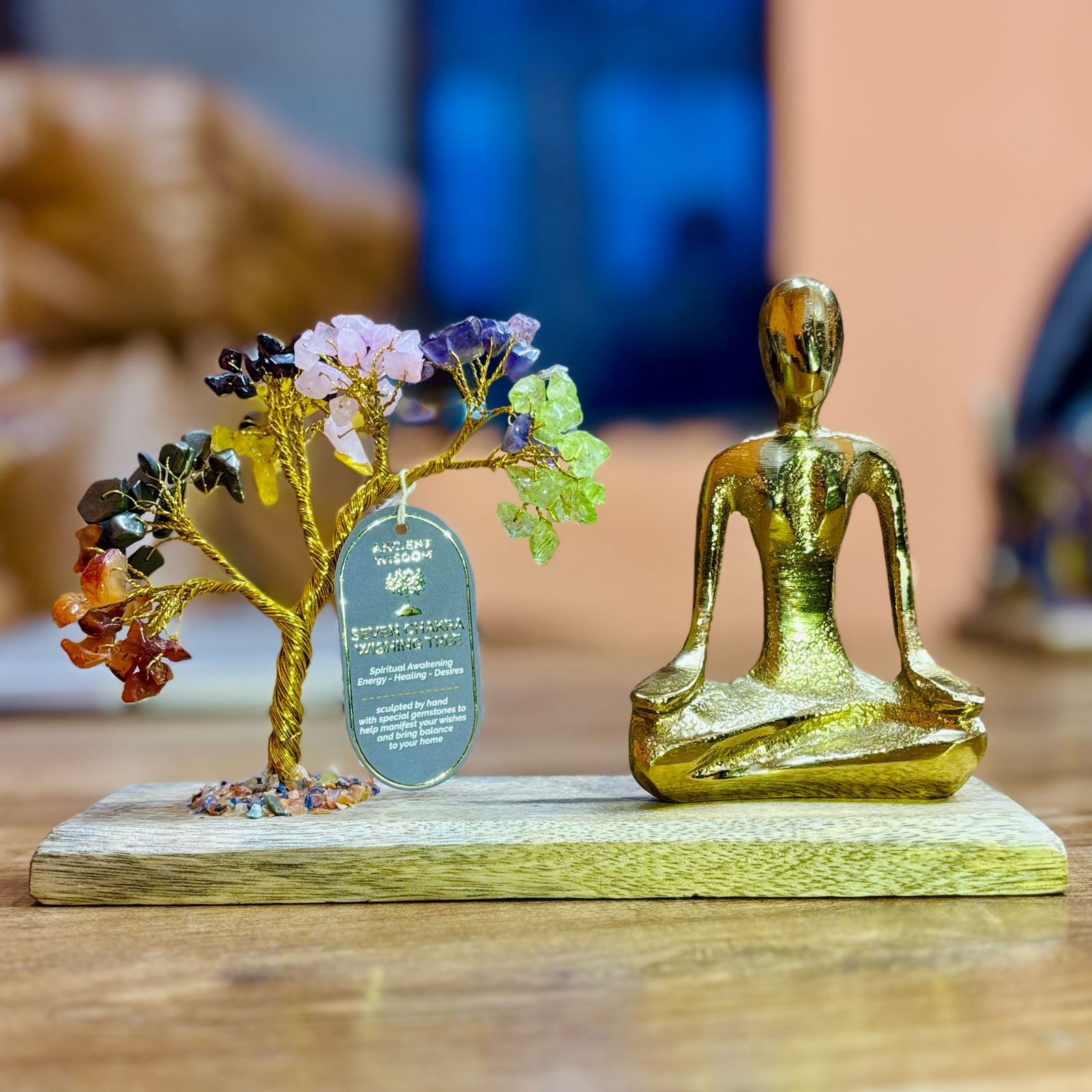 Grădină de yoga cu pietre semiprețioase