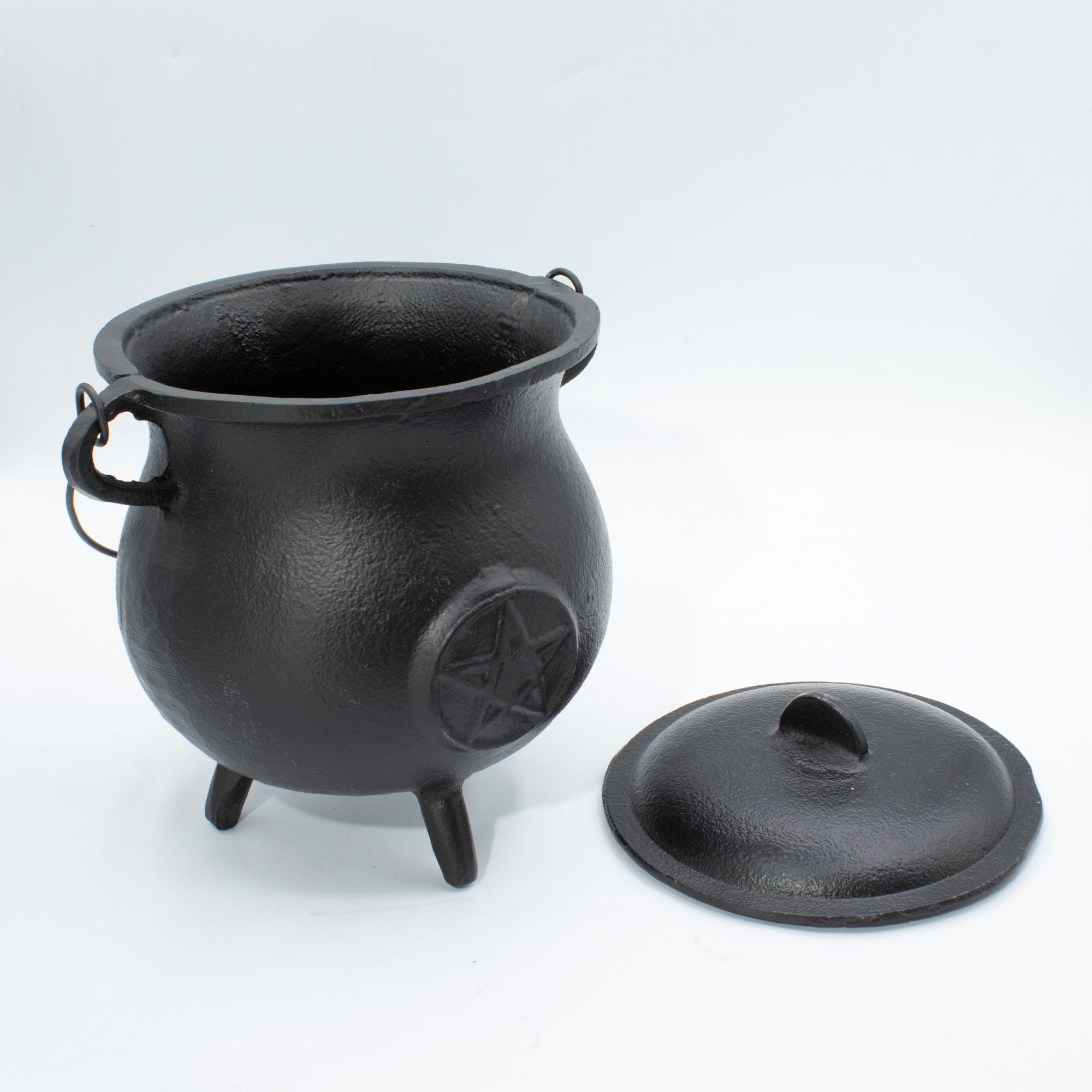 Ceaun puternic din fontă cu pentagramă 23x18 cm, 4500 g