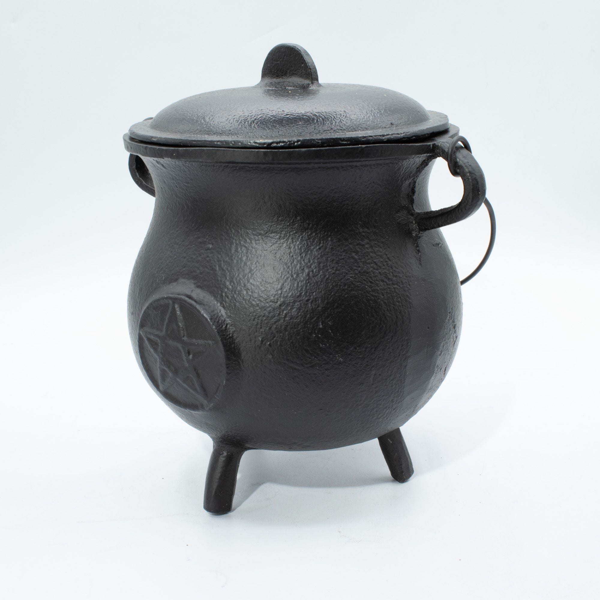 Ceaun puternic din fontă cu pentagramă 23x18 cm, 4500 g