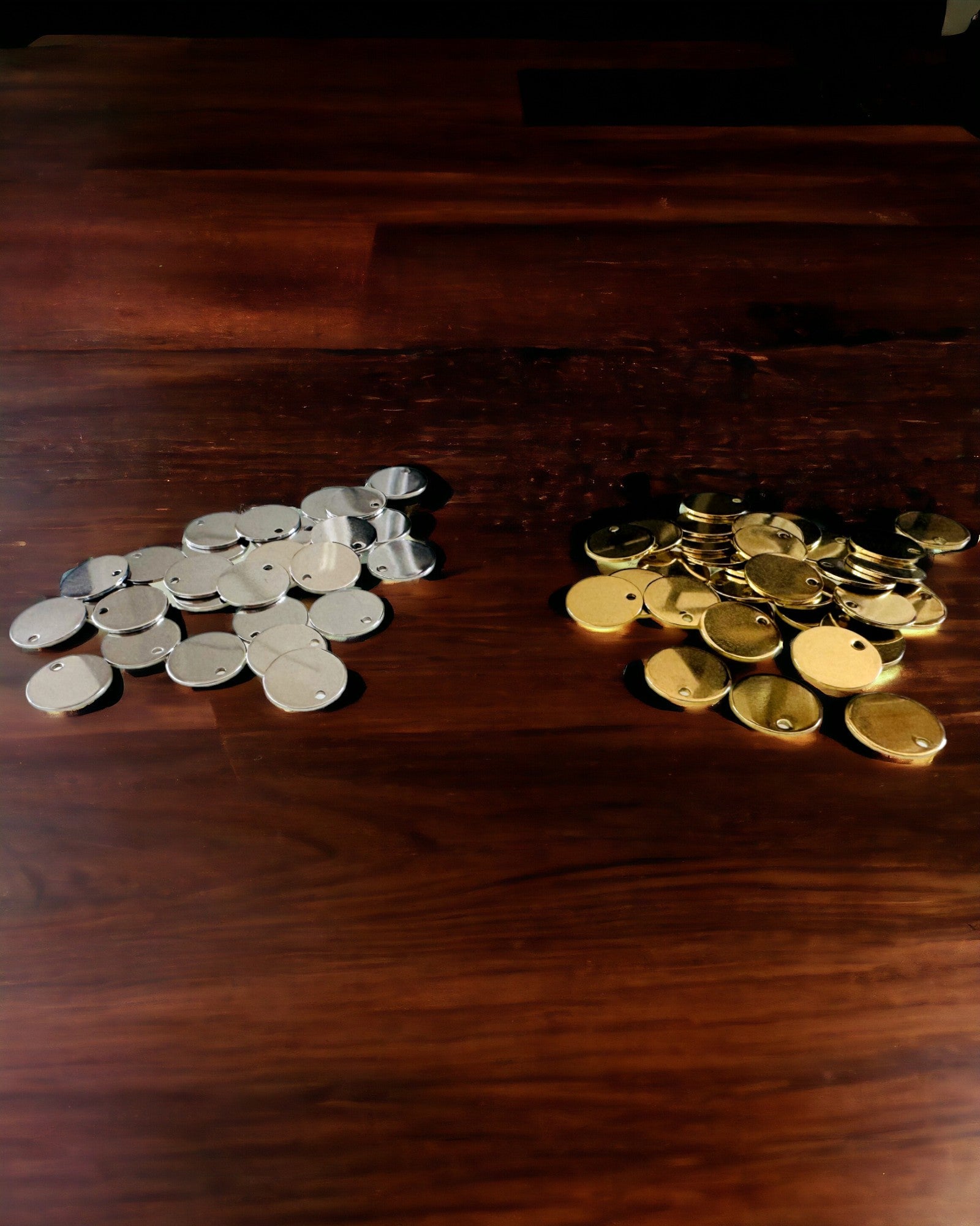 Pandantiv Rotund din Oțel Inoxidabil pentru cadou cu posibilitate de Personalizare, gravare