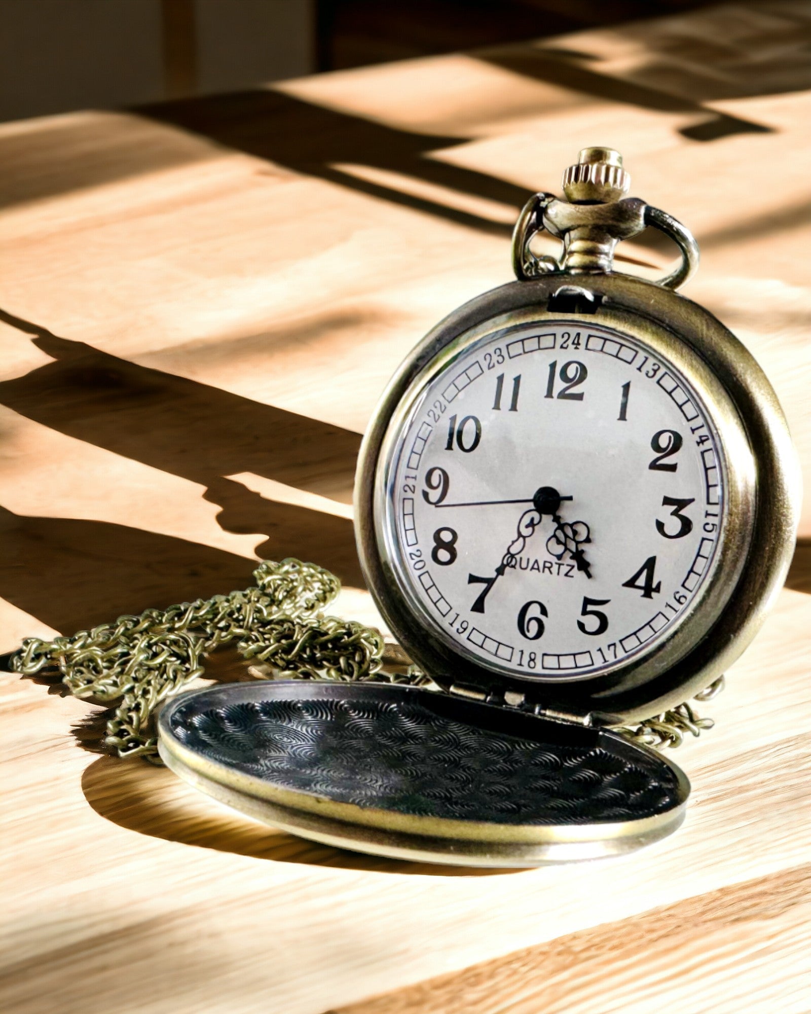 Ceas de buzunar vintage cu posibilitate de personalizare - aur periat