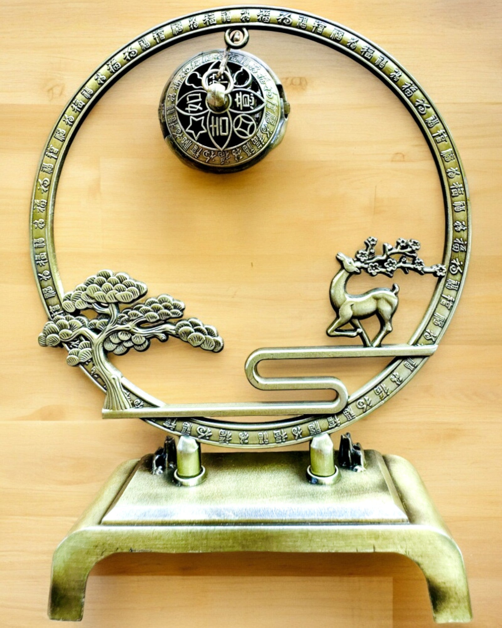 Suport Metalic Elegant pentru Tămâie „Mare Liniște” - posibilitate de personalizare cu gravură