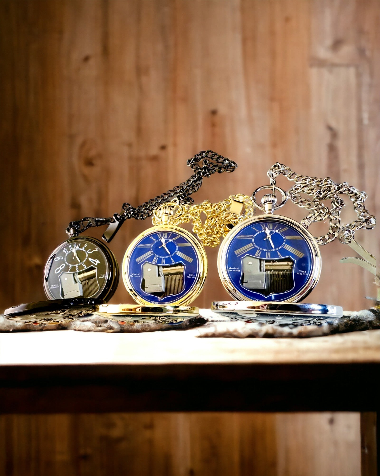 Ceas de buzunar "Astrum Temporis" - Ramă argintie. Posibilitate de personalizare cu gravură