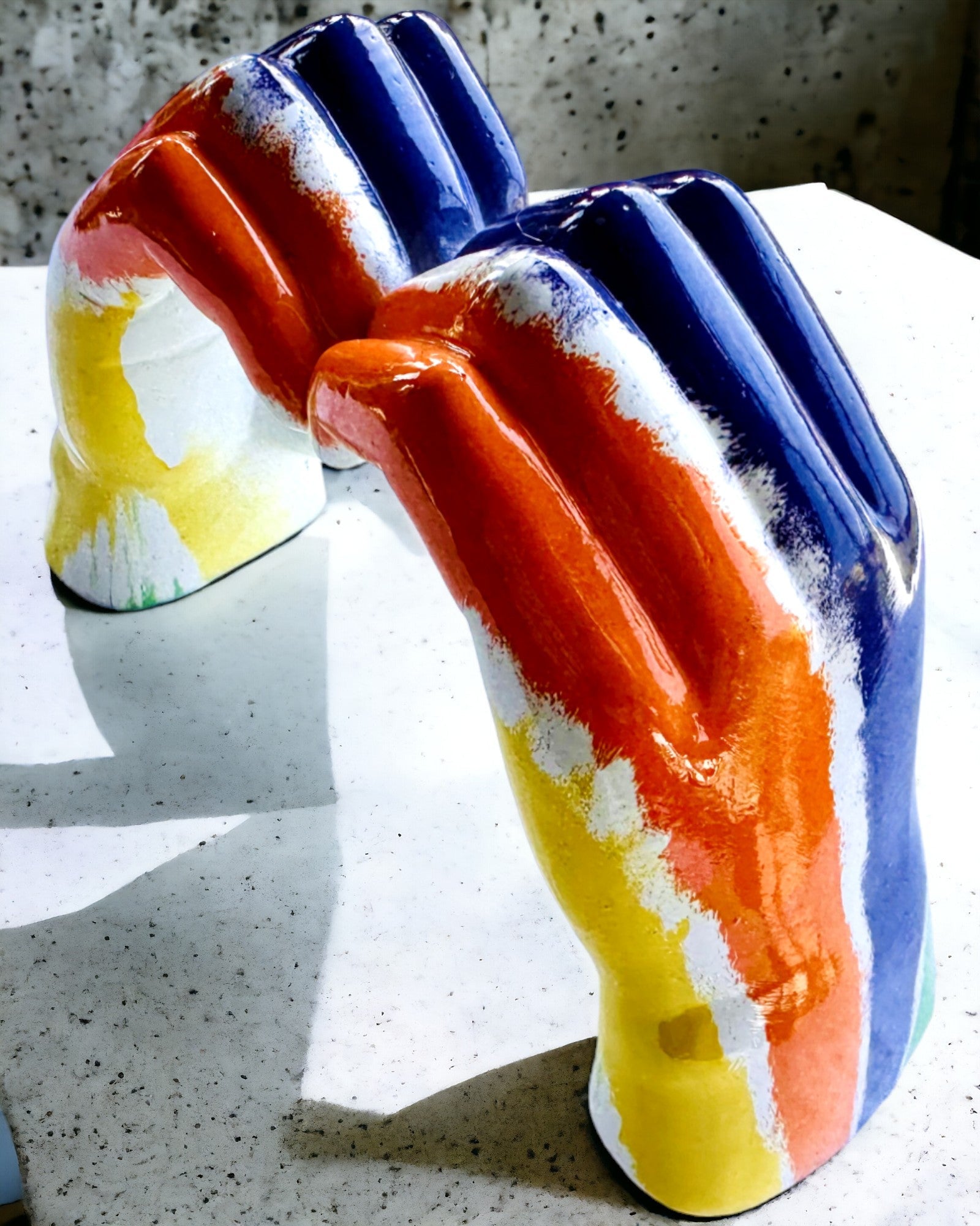 Inimă Spațială Colorată - Figurină Decorativă din Rășină cu posibilitate de personalizare, pentru cadou