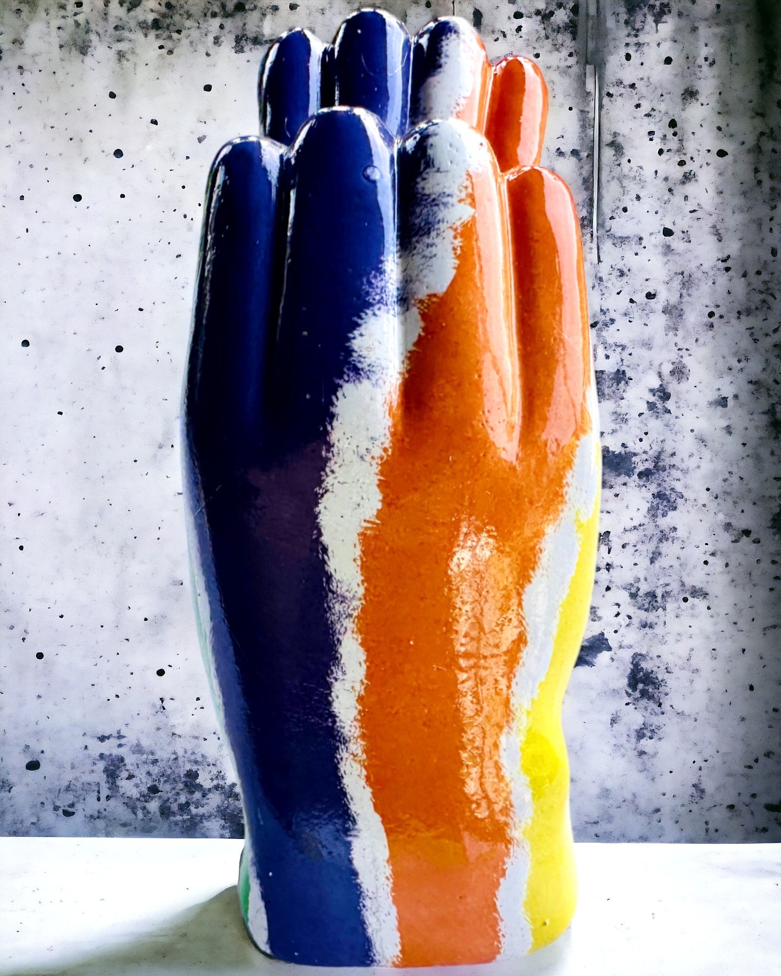 Inimă Spațială Colorată - Figurină Decorativă din Rășină cu posibilitate de personalizare, pentru cadou