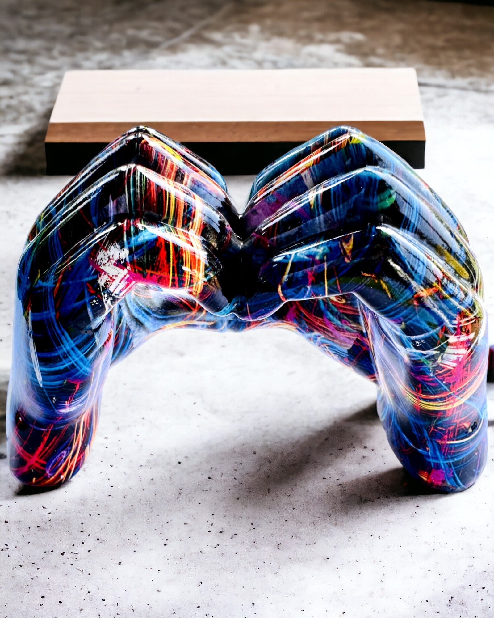 Kalejdoskop Serce – Ornament Manual din Rășină cu Posibilitate de Gravare