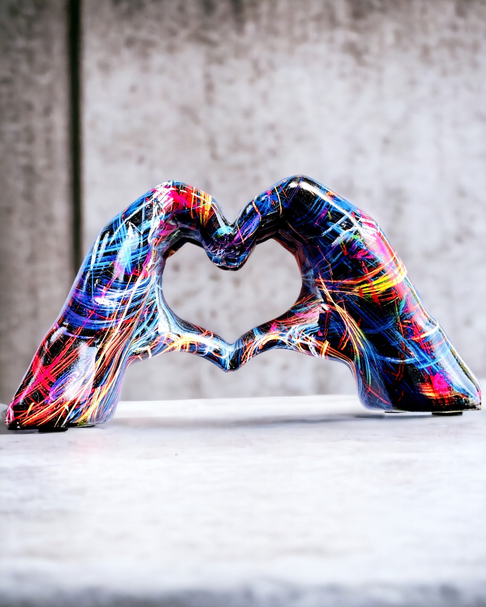 Kalejdoskop Serce – Ornament Manual din Rășină cu Posibilitate de Gravare