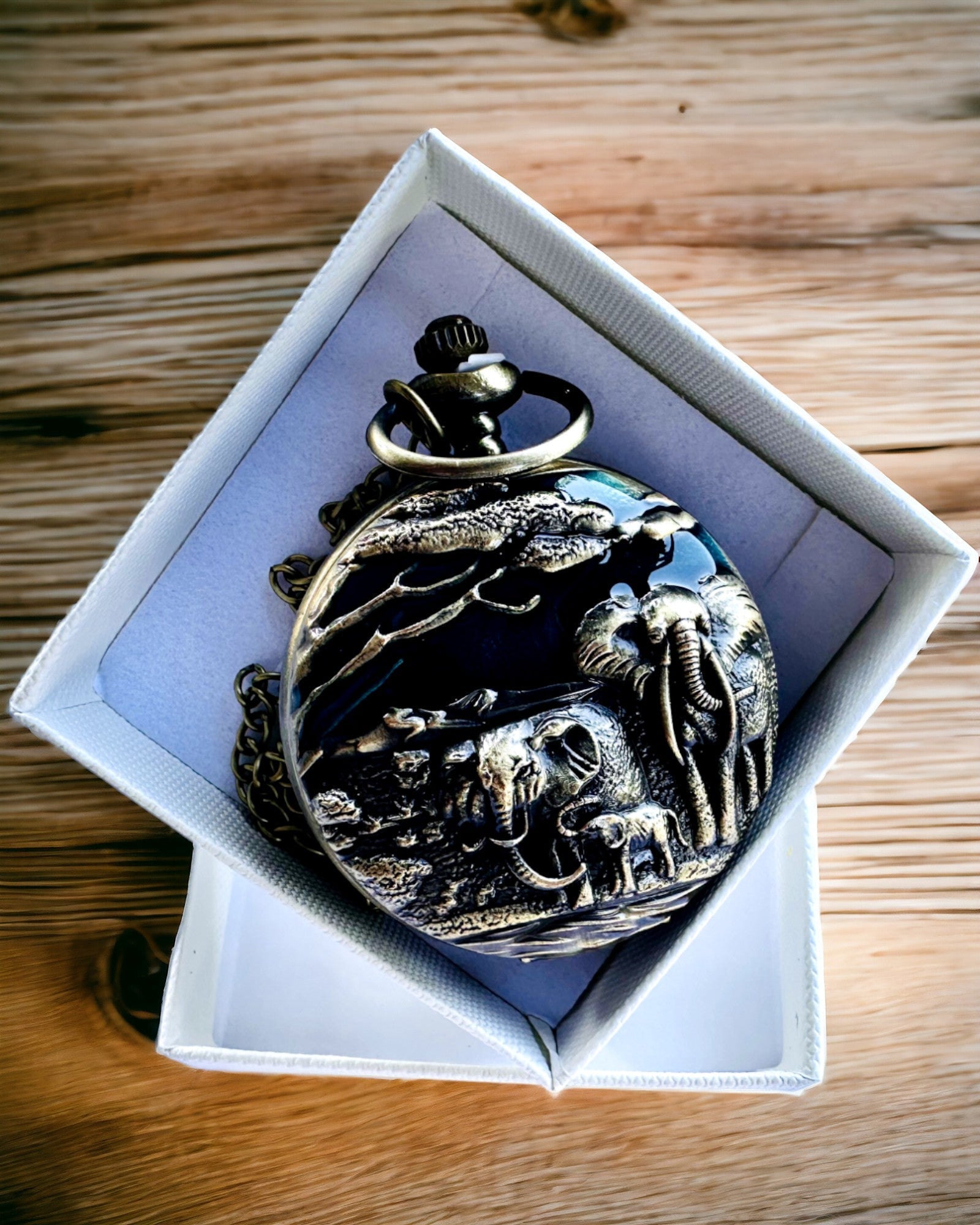 Ceas de buzunar "Vintage Explorer" cu posibilitate de gravare