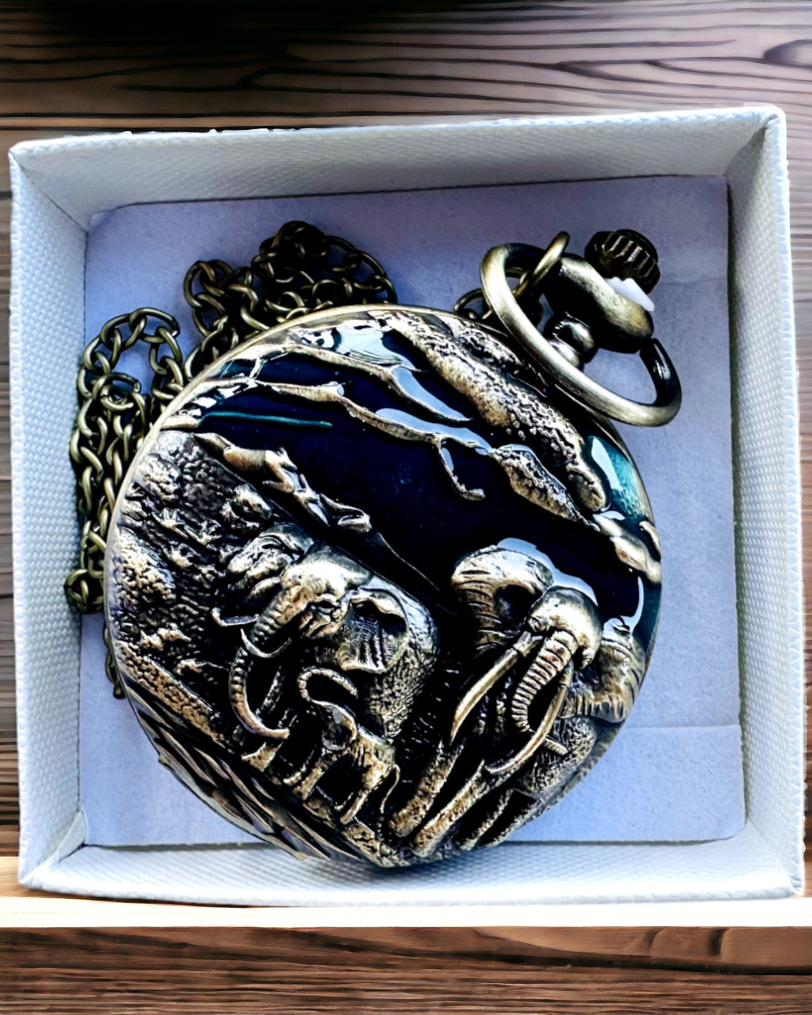 Ceas de buzunar "Vintage Explorer" cu posibilitate de gravare