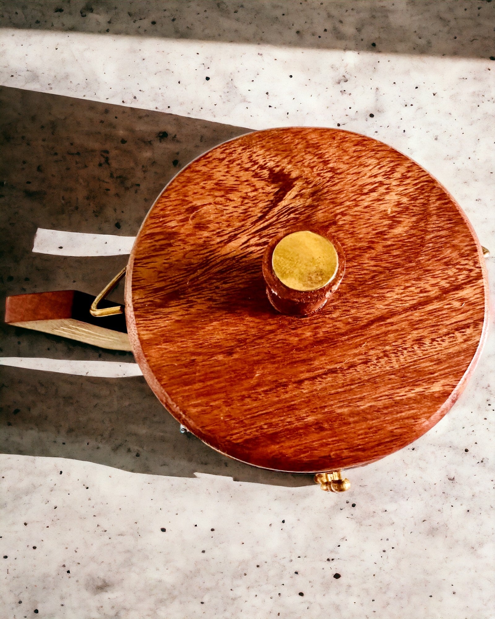 Retro Cutie de Ceai din Lemn cu Opțiune de Gravare