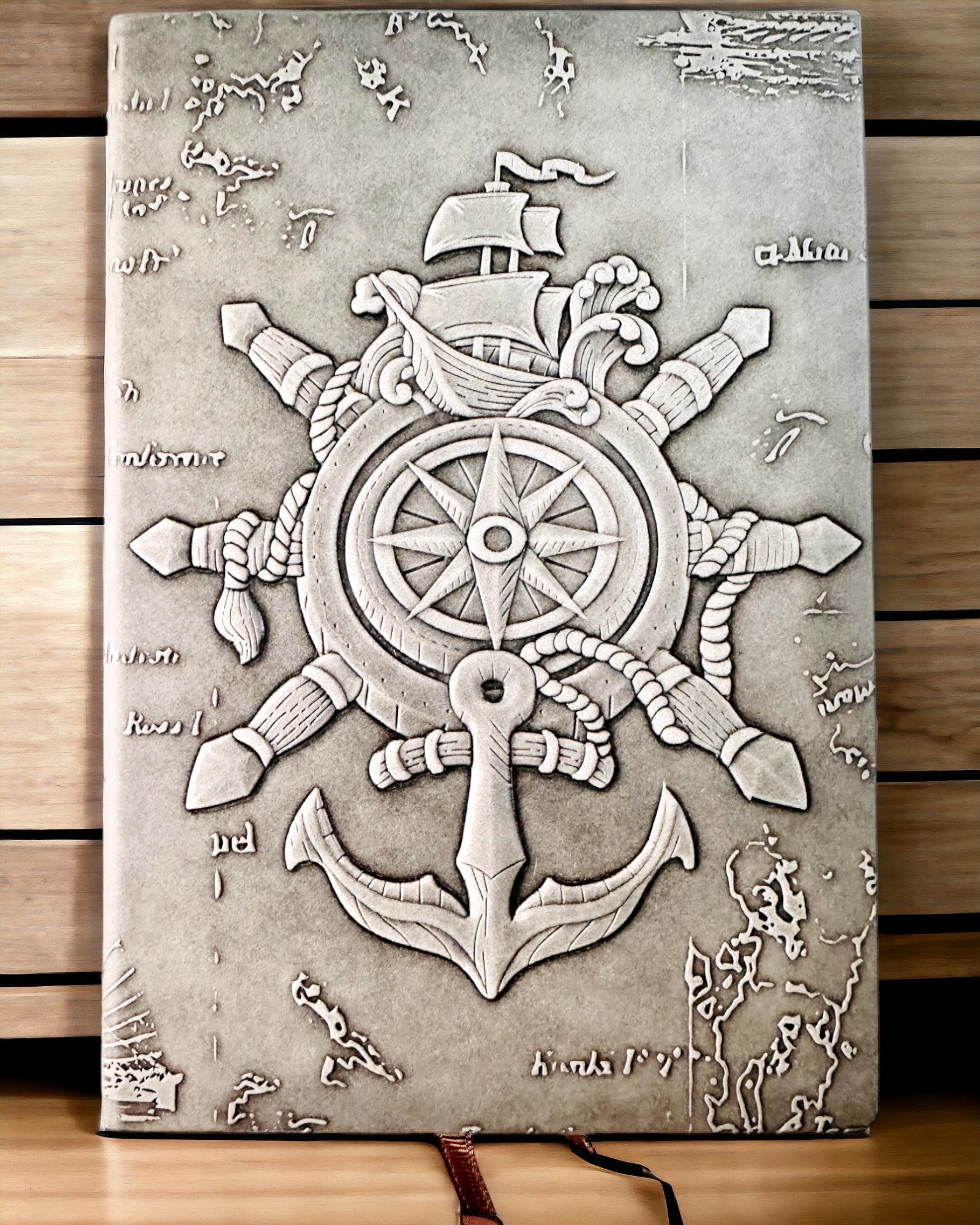 Caiete cu tematică nautică „Nautica” cu opțiune de personalizare prin gravură, pentru cadou